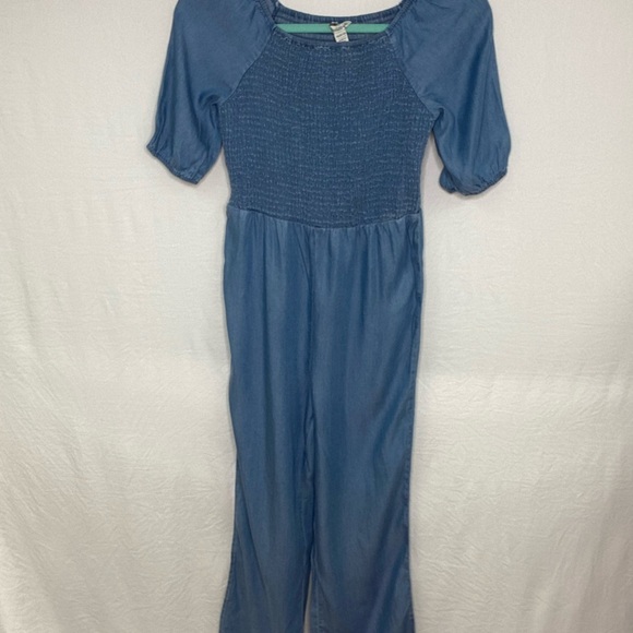 NWOT  Denim Jumpsuit Girls, Size Medium (12-14) - Picture 2 of 9